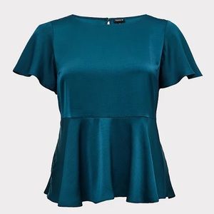 NWT Torrid Peplum Blouse